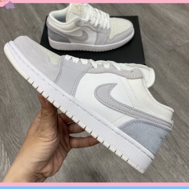 Giày 𝐉𝐨𝐫𝐝𝐚𝐧 𝐜ổ 𝐭𝐡ấ𝐩 ✿𝐅𝐫𝐞𝐞 𝐬𝐡𝐢𝐩✿ Giày 𝐉𝐨𝐫𝐝𝐚𝐧 1 Paris Xám Xanh cổ thấp nam nữ full box bill