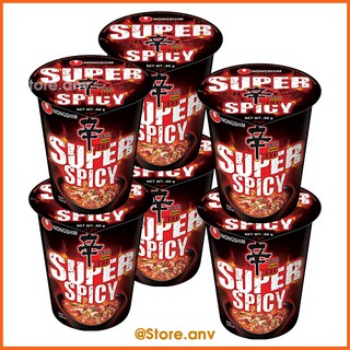 Combo 6 Ly Mì Siêu Cay Shin Red Super Spicy Nongshim (68g/ly)