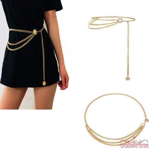 Thắt Lưng Kim Loại Nhiều Lớp Thời Trang Dành Cho Nữ