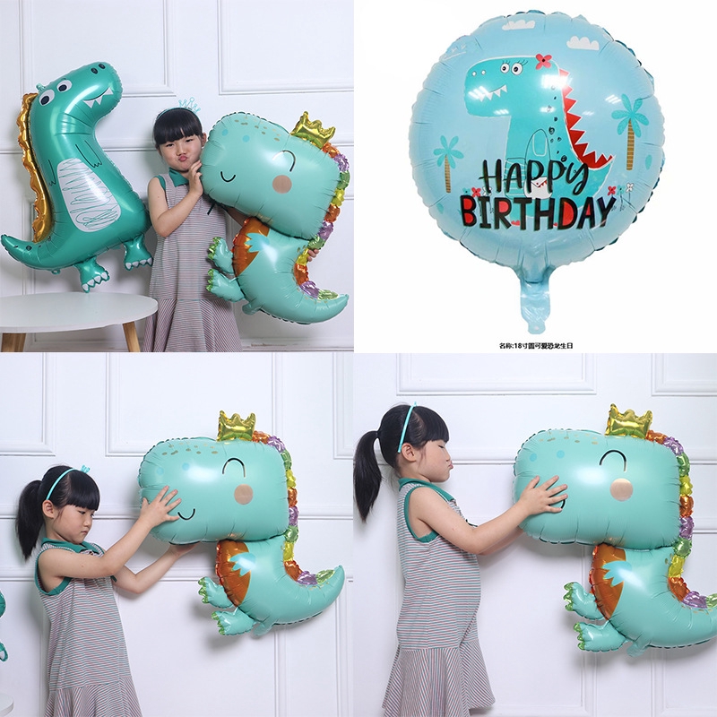 Mới Bong Bóng Hình Khủng Long 3D Trang Trí Tiệc Sinh Nhật Cho Bé