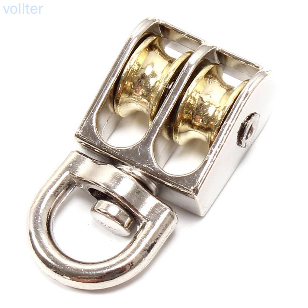 Ròng Rọc Đôi 43mm Bằng Hợp Kim Kẽm Có Khớp Khuyên Tiện Dụng