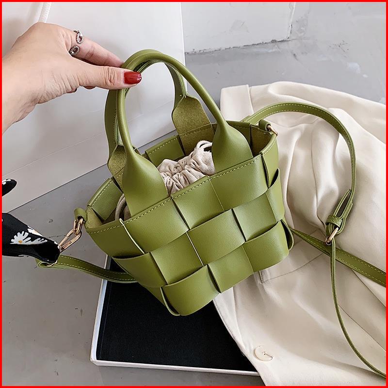 Túi xách nữ đẹp đeo chéo da đan dáng hộp cao cấp  phong cách Hàn Quốc LANIBAG  TX01