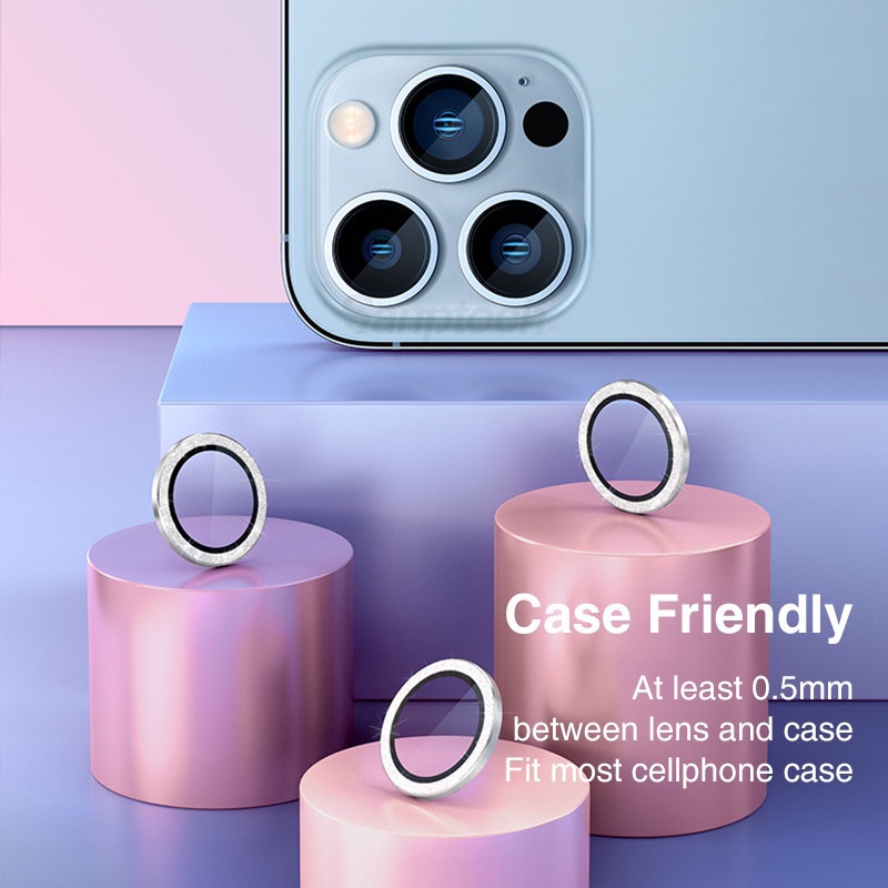 Ốp Điện Thoại Kim Tuyến Bảo Vệ Ống Kính Máy Ảnh Cho i-P Phone11 / 11Pro / 11Pro Max / 12 / 12Mini / 12Pro / 12Pro Max