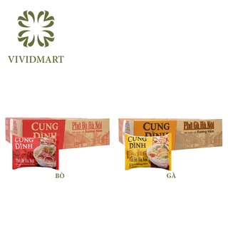 Phở cung đình hà nội 2 vị bò, gà – gói 68g - micoem