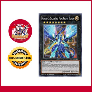 [Thẻ Bài Yugioh Chính Hãng] Number 62: Galaxy-Eyes Prime Photon Dragon