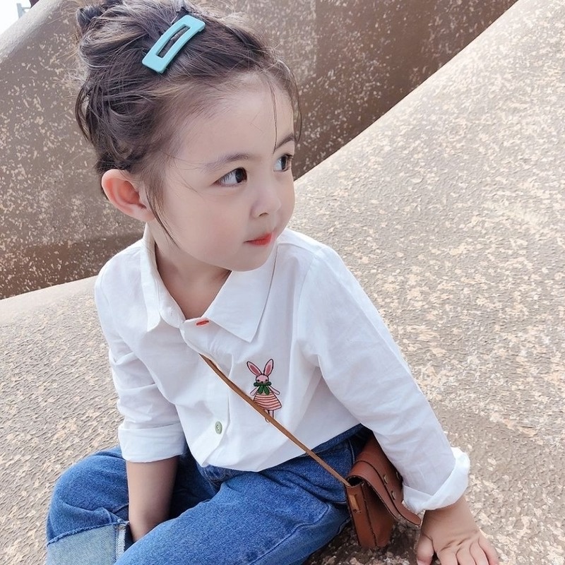 Áo Sơ Mi Cotton Xuân Thu Hàng Mới Cho Bé Gái