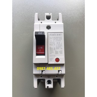 Aptomat 1 pha MCCB 2P 60A, 100A Nakasi