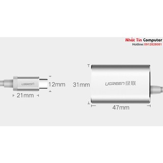 Cáp chuyển đổi USB Type-C to HDMI Ugreen 40865