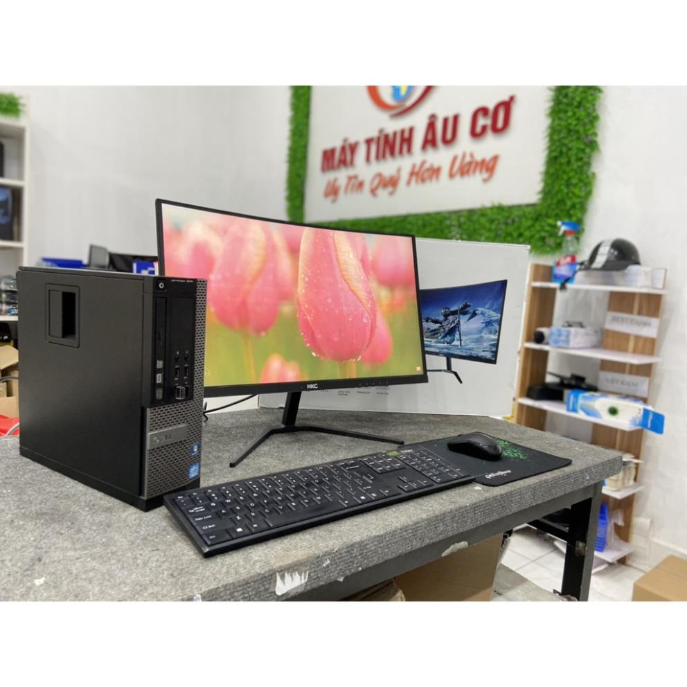 Bộ máy tính Để bàn Dell Core i7-4770/ Ram 8Gb /SSD 120GB Vàn Màn hình Cong HKC 24 inch- Chính Hãng - Tặng bàn phím chuột | BigBuy360 - bigbuy360.vn