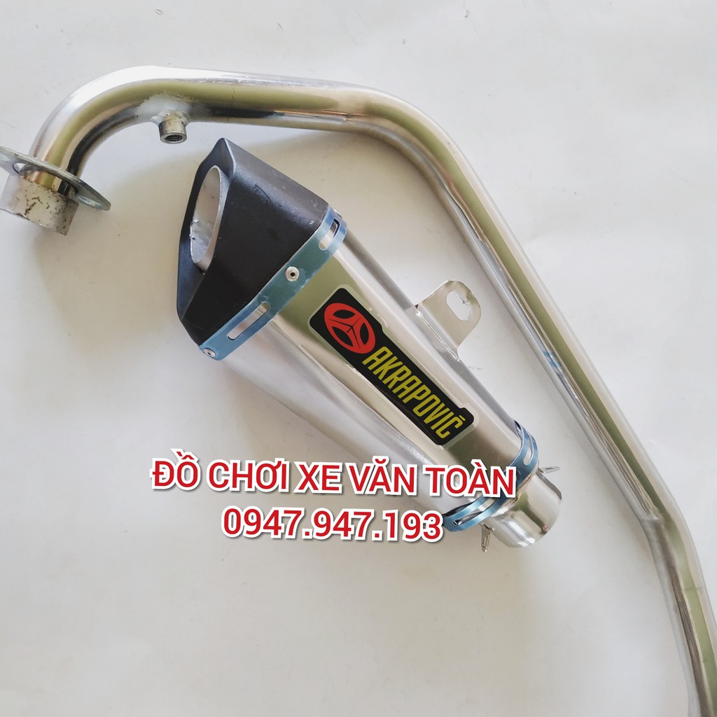 Pô Akrapovic bạc độ Winner - Pô Winner