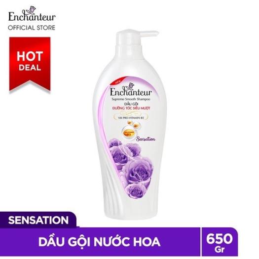 Dầu Gội Nước Hoa Enchanteur Sensation Dưỡng Tóc Siêu Mượt 650G