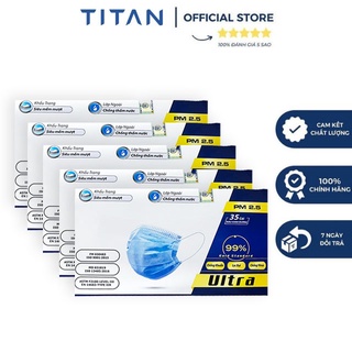 Combo KTYT Perfetta Ultra [ khẩu trang y tế cao cấp kháng khuẩn 4 lớp](35 cái /hộp)