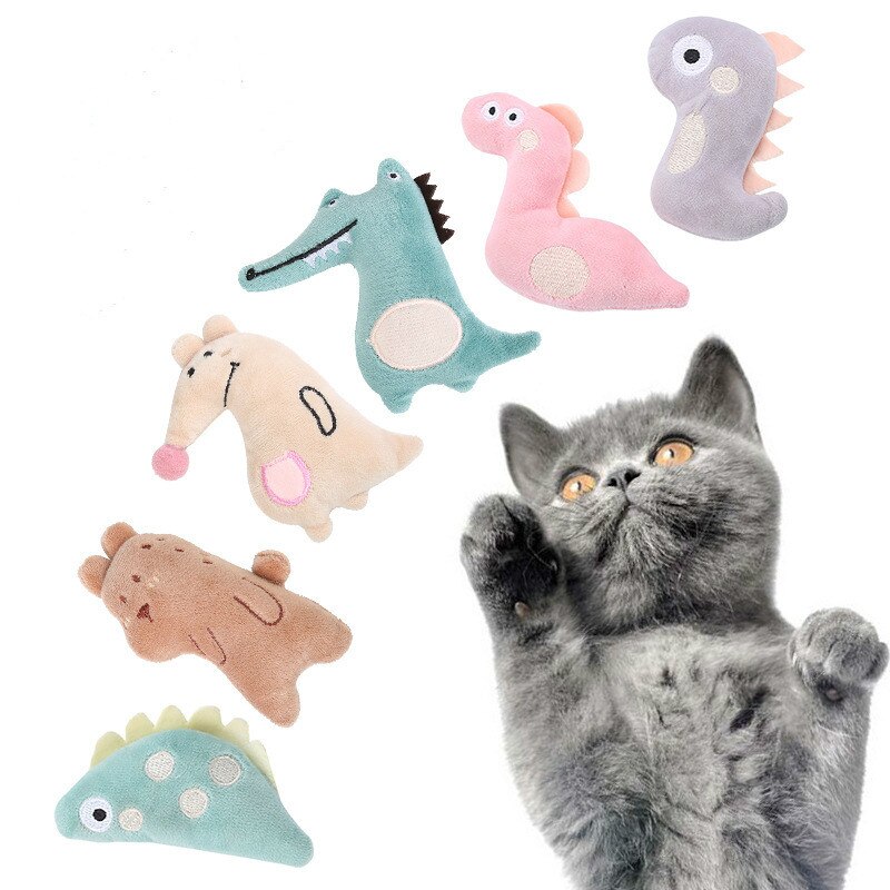 Đồ chơi mèo cưng chống cắn làm sạch catnip đồ chơi đào tạo tương tác sang trọng