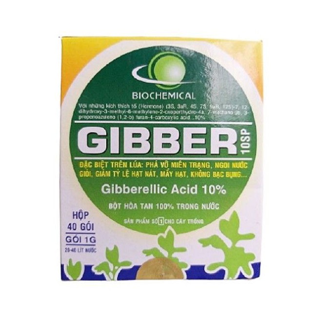 Phân Bón Lá GA3 - GIBBER 10SP Kích Thích Tăng Trưởng - 1g