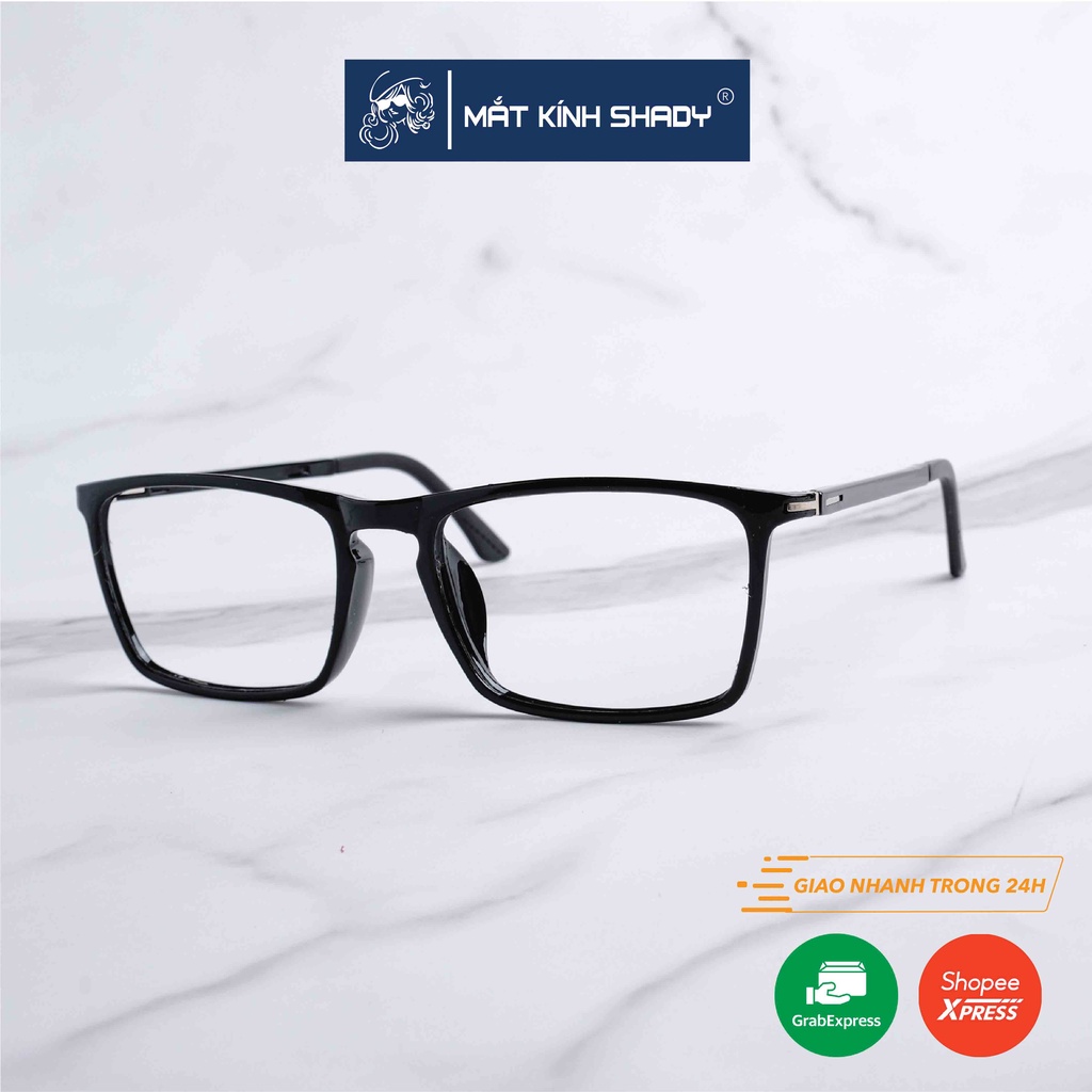 Gọng Kính Cận Nhựa Dẻo TR90 Shady Unisex G412 (Đen)