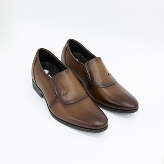 Giày Nam ATTOM Tăng Chiều Cao Da Bò Cao Cấp Wax Màu Đính Kí Hiệu - MSP : AM40014