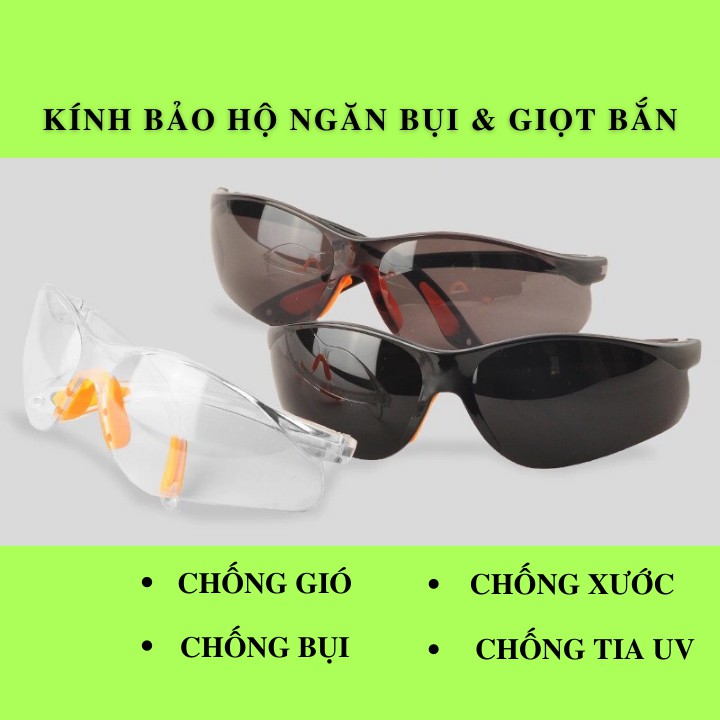 Kính bảo hộ chống giọt bắn, bụi bẩn, chống tia UV bảo vệ mắt [ hàng chất lượng ]