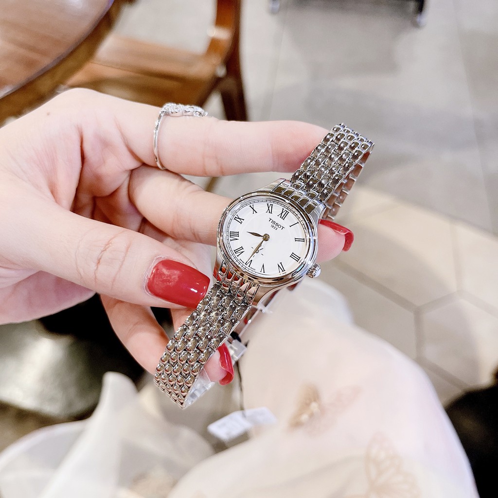 Đồng hồ nữ chính hãng Tissot T1031101103300 Bella Ora Piccola về thêm bản silver - máy pin Thụy Sĩ - Kính sapphire