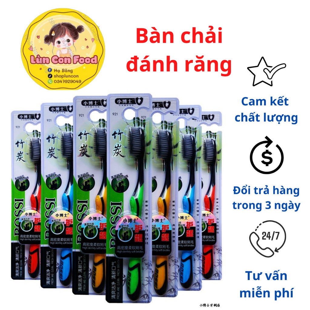 BÀN CHẢI ĐÁNH RĂNG THAN TRE HOẠT TÍNH HÀN QUỐC - Lùn Con Food