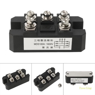 Cầu chỉnh lưu 100a mds100a 1600v 3 pha kèm 4 đầu nối chuyên dụng