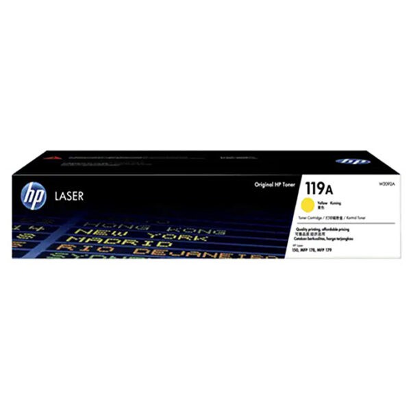 Mực in HP 119A Yellow Original Laser Toner Cartridge (W2092A) - Hàng Chính Hãng