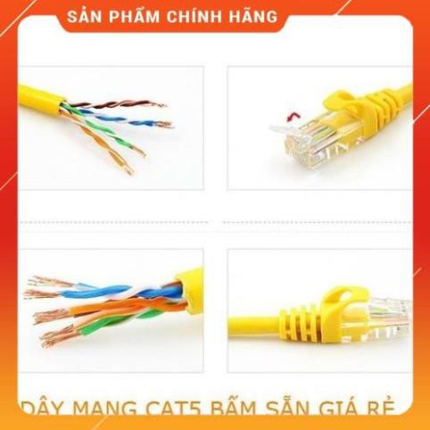 Dây Mạng Bấm Sẵn Cat 5 dài 0.5M 1.5M 2M 3M 5M cao cấp nhiều màu giao ngẫu nhiên
