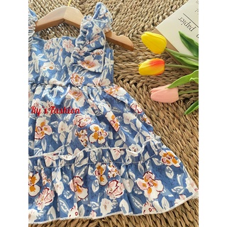 Váy hoa bé gái Cotton A02