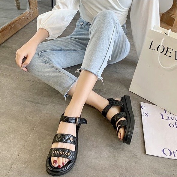 Giày Sandal Đế Đúc Da Chần Chỉ ( QUẢNG CHÂU ) 818