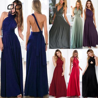 Đầm maxi hở lưng mặc nhiều kiểu