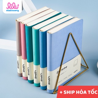Sổ tay A5 vintage ghi chép bìa da mềm 288 trang dòng kẻ ngang chất lượng cao phù hợp đa phong cách
