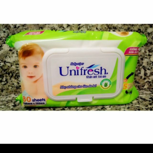 Khăn giấy ướt Unifresh 80 miếng