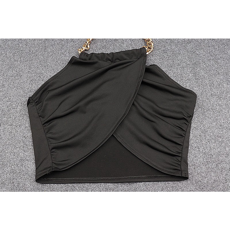 Áo Hai Dây Phối Xích Kim Loại Quyến Rũ Cho Nữ