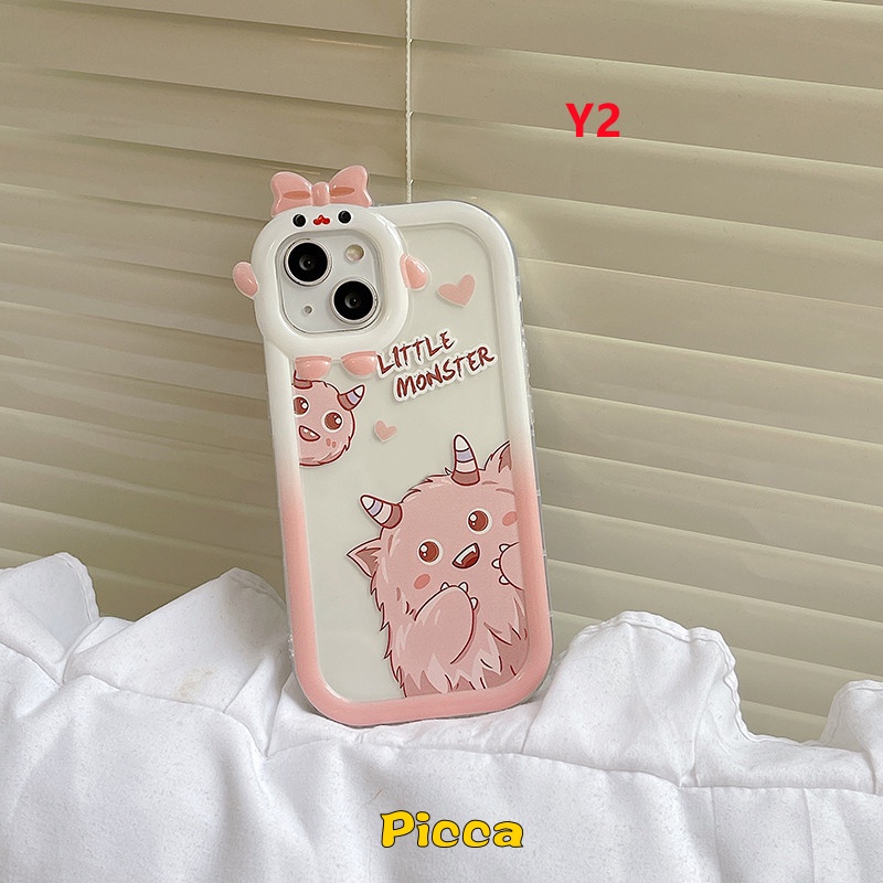 Ốp Điện Thoại Họa Tiết Quái Vật 3D Cho IPhone 7 8 6 6S 14 Plus 11 13 12 14 Pro MAX XR XS MAX X SE 2020