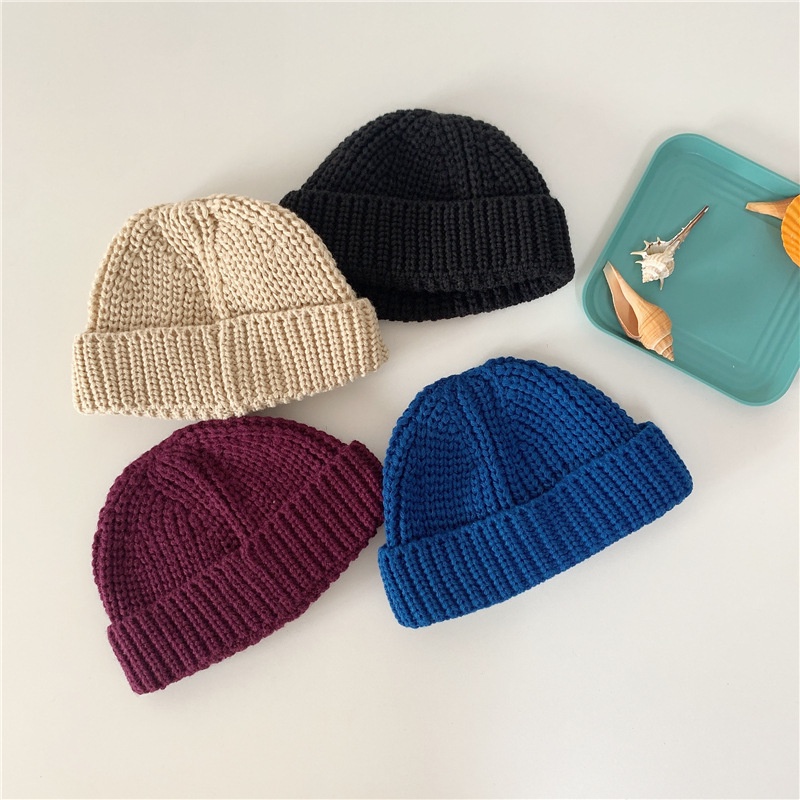 MNGRL Mũ Len Nhiều Màu Thoải Mái Thời Trang Hàn Quốc Cho Bé Gái Bé Trai