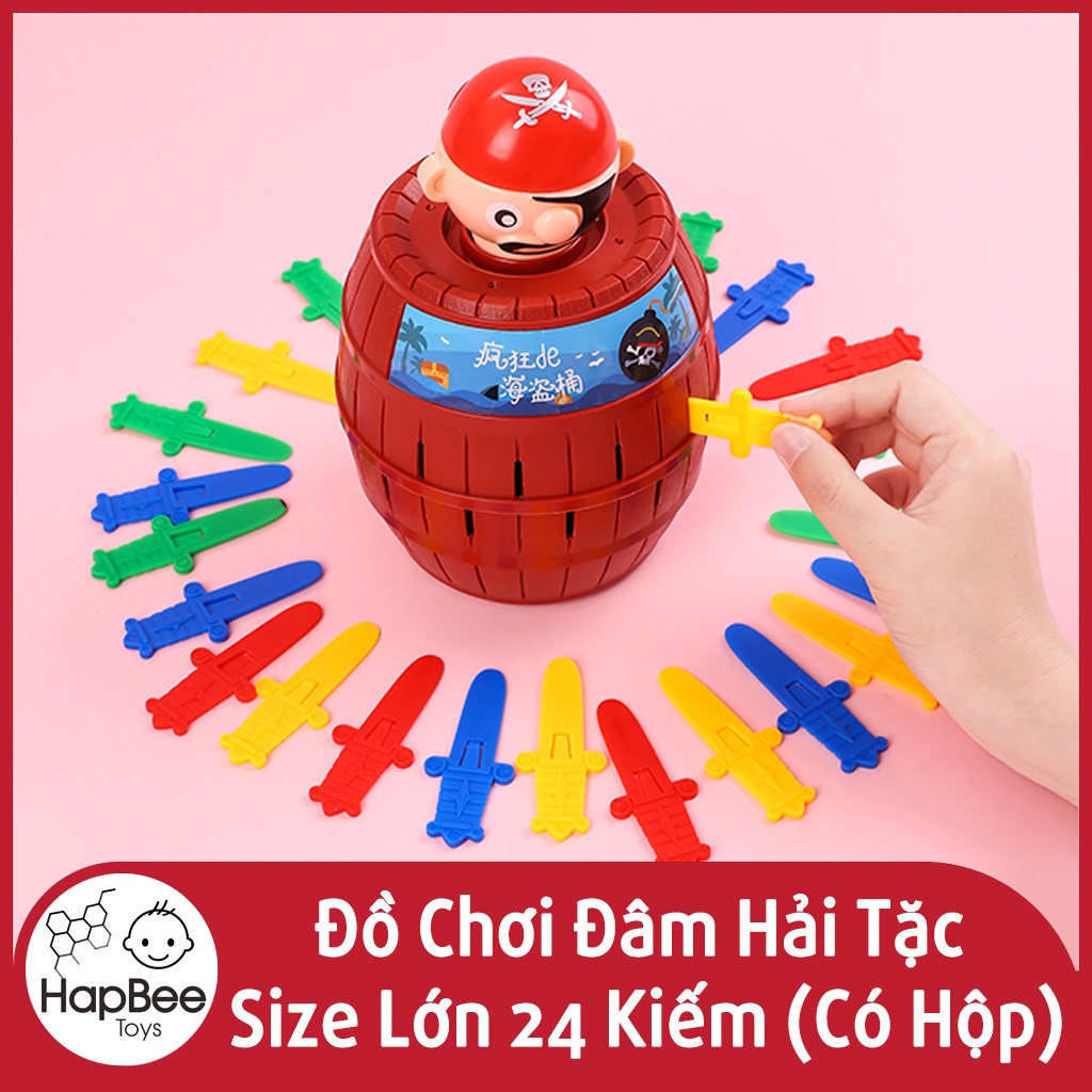Đồ chơi đâm hải tặc vui nhộn size lớn 24 kiếm chất liệu dày (hàng cao cấp có hộp), không lo bể vỡ