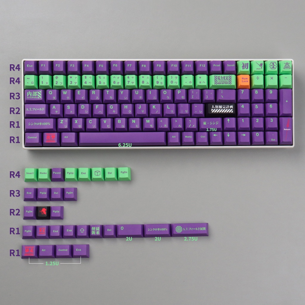 Keycap GMK in Dye Sub sắc nét, chất lượng cao Profile XDA Cherry