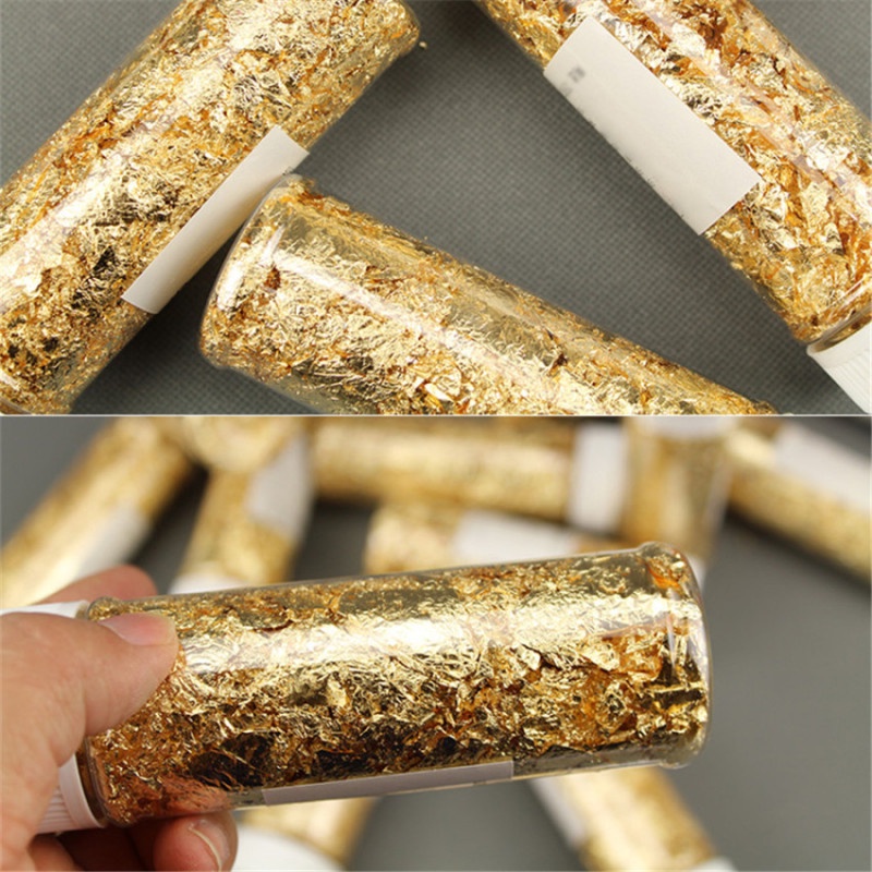 Lọ lá vàng 2g trang trí bánh kem