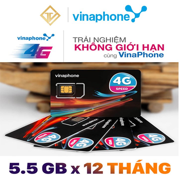 SIM 4G Vinaphone D500 Trọn Gói 1 Năm Không Nạp Tiền Với 5.5GB/Tháng