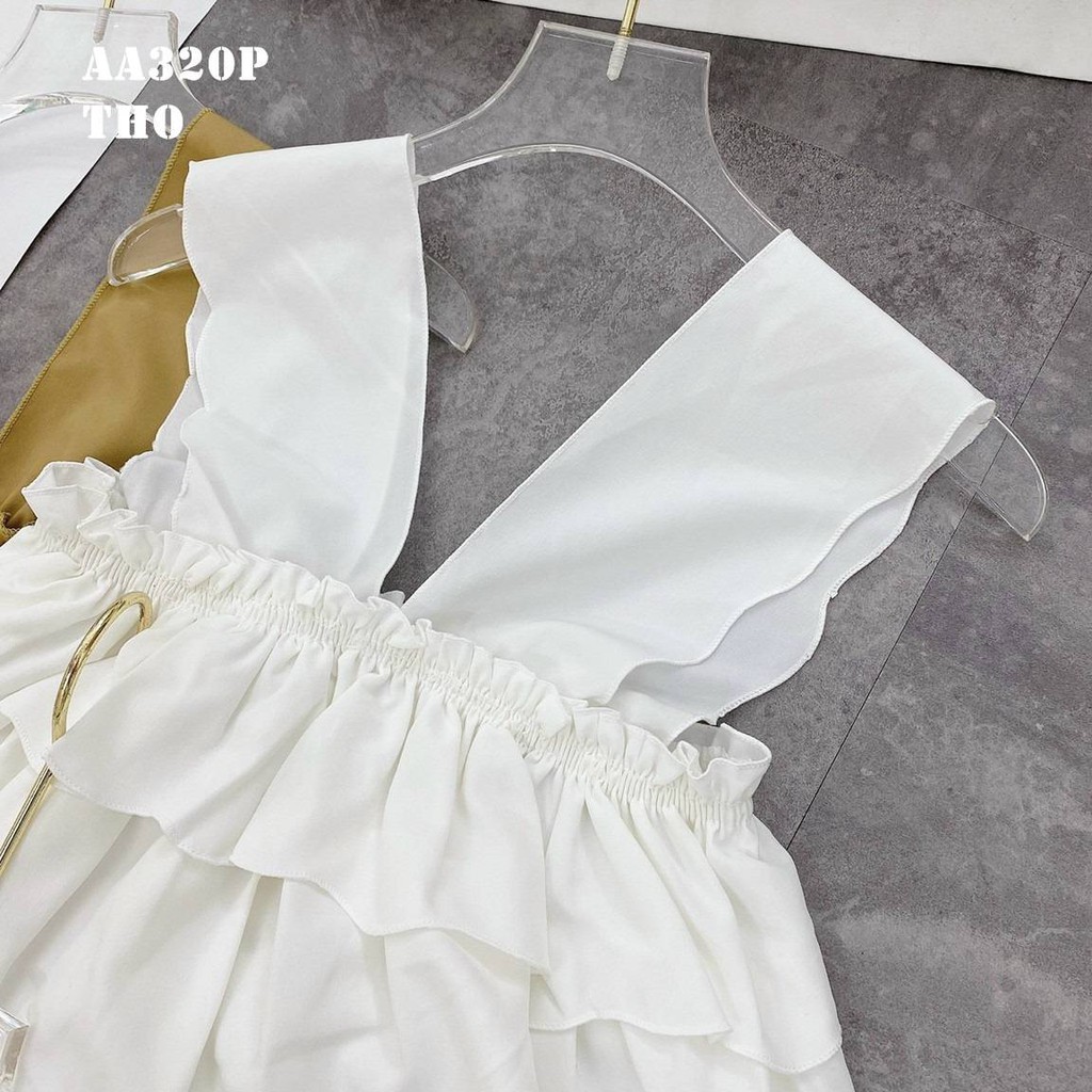 ÁO BABYDOLL DÂY BẢN PHÓI TẦNG LỚP 060521