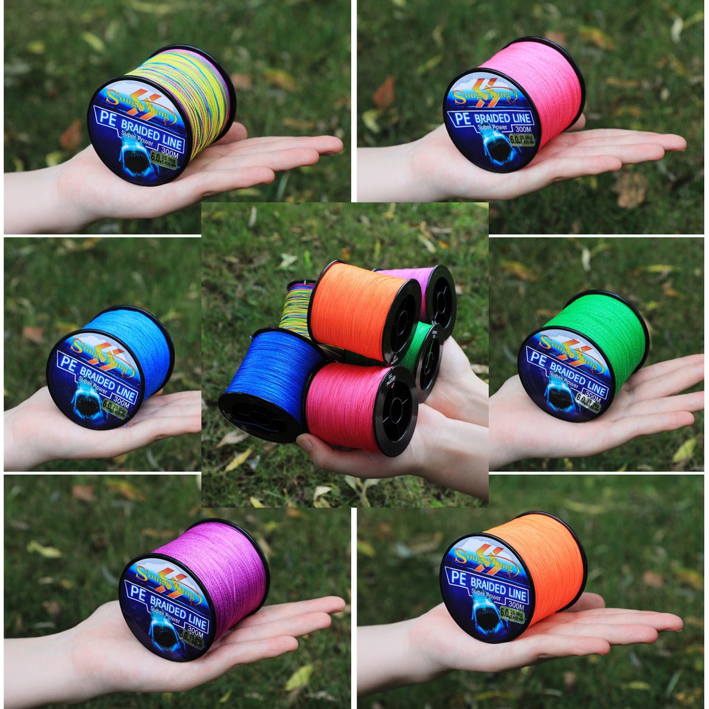 Dây câu 4 sợi SOUGAYILANG dây bện PE 300m 6.3-32.8kg