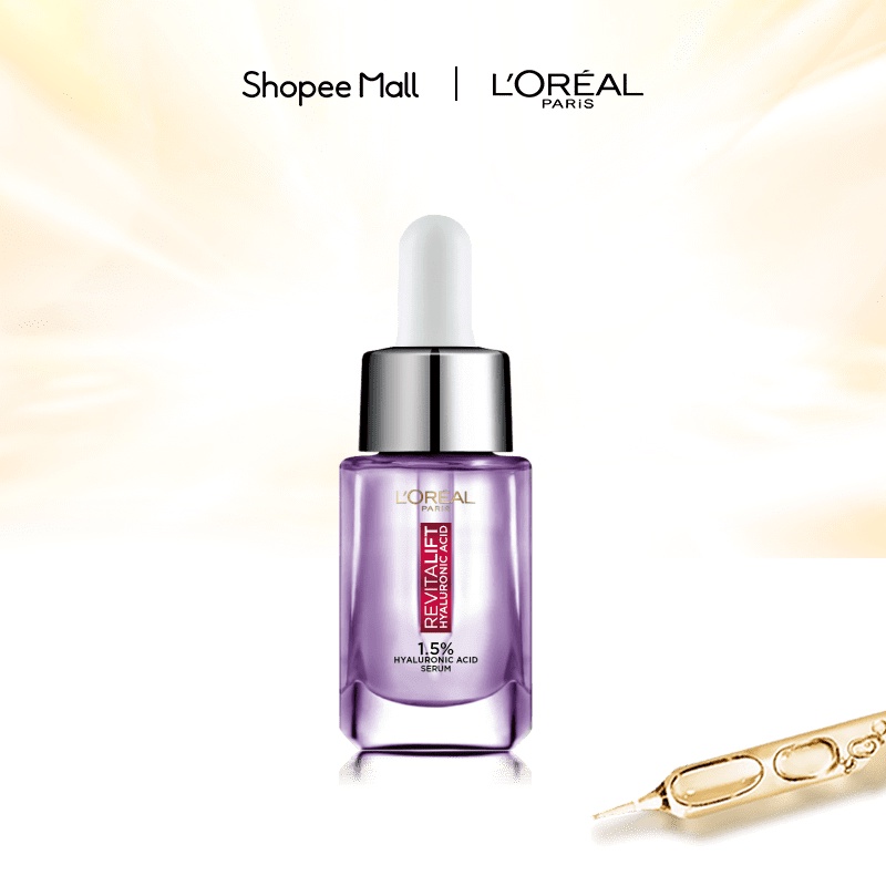 Serum siêu cấp ẩm sáng da L'Oreal Paris pure Hyaluronic Acid 1.5% 15ml