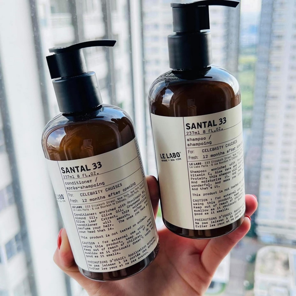Combo Dầu Gội Và Dầu Xả Le Labo Santal 33