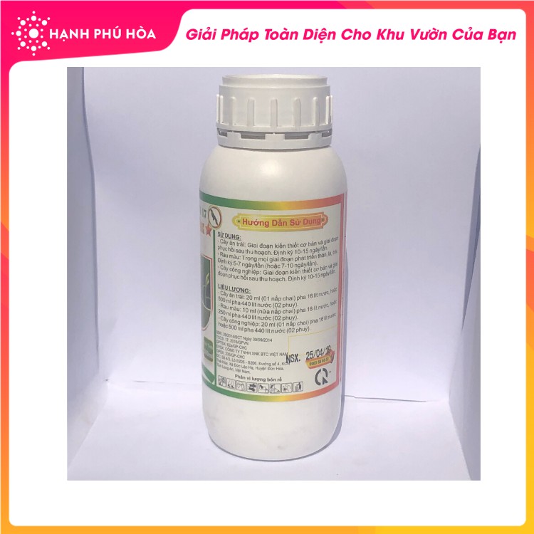 Phân Bón Siêu Kích Đọt GFVN 17 500ml - Bung Đọt Non, Siêu Ra Rễ Mới, Xanh Lá, Đẻ Nhánh, Cứng Cây Non, Chống Ngã Đổ