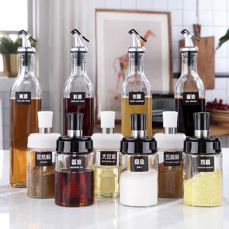 Lọ Đựng Gia Vị, Hũ Đựng Gia Vị Kèm Muỗng Mẫu Mới Cam Homeware
