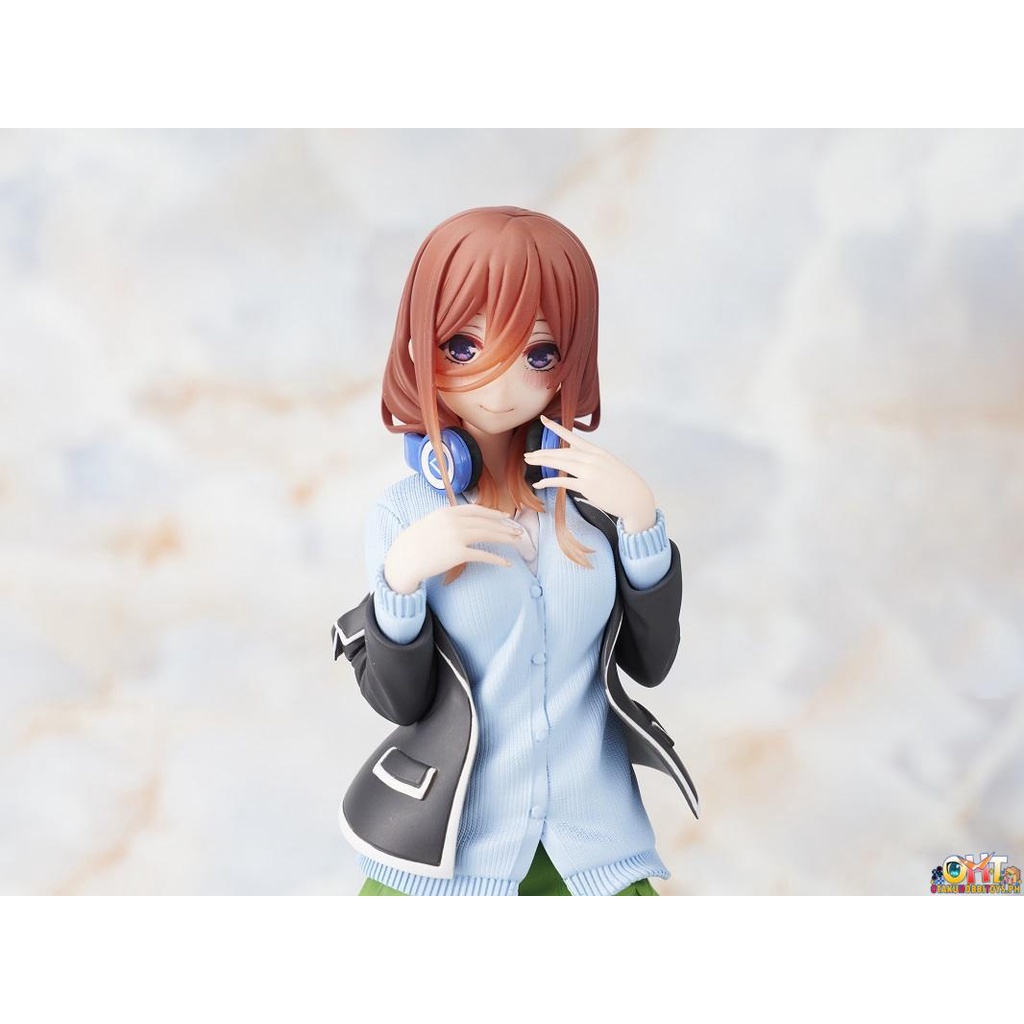 Mô Hình Figure Chính Hãng Anime Gotoubun no Hanayome ∬, Nakano Miku, Coreful Figure, Seifuku ver (TAITO) Chính Hãng