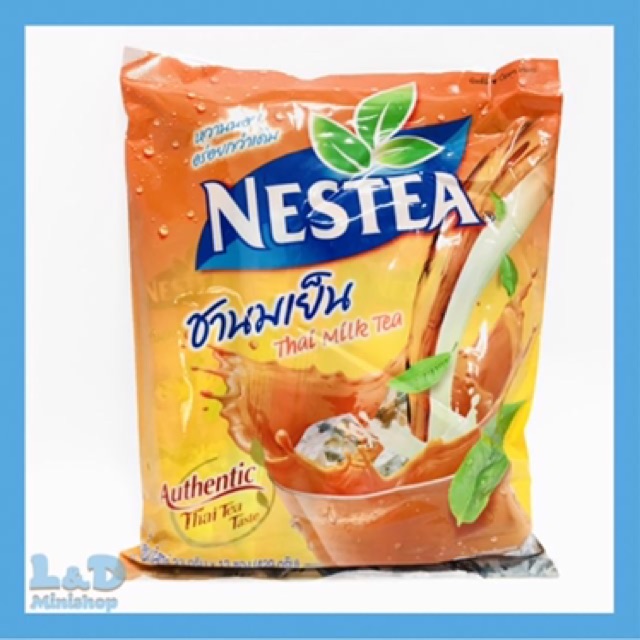 1 bịch trà sữa Nestea Thái Lan gồm 13 túi nhỏ bên trong