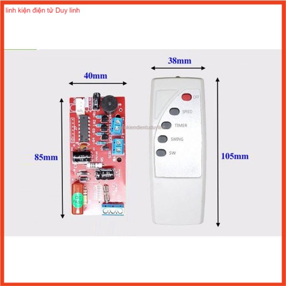 Mạch điều khiển quạt đa năng cho quạt