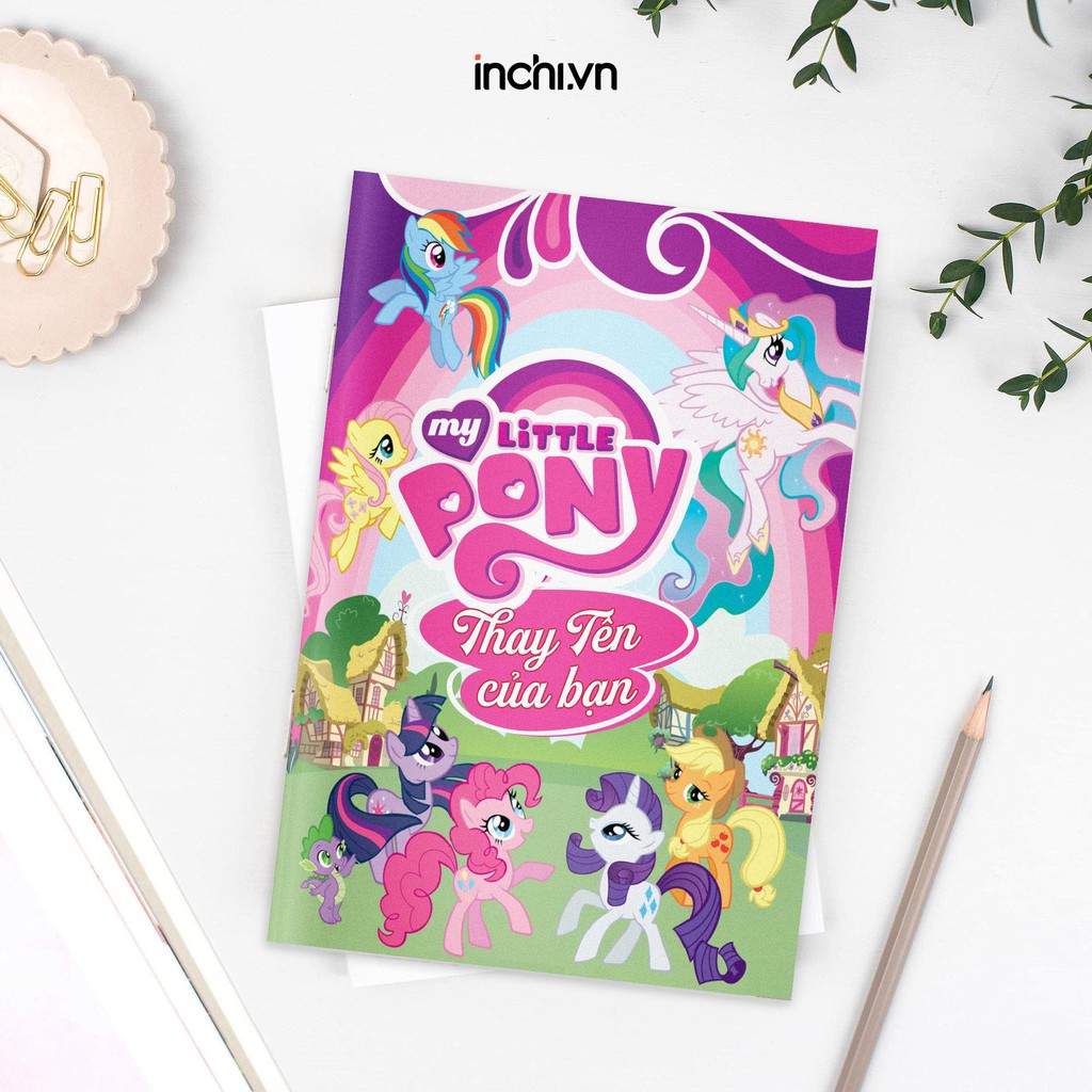 ( KỲ LÂN TÝ HON ) 10 MẪU VỞ KẺ NGANG 120 TRANG IN TÊN THEO YÊU CẦU CÙNG HÌNH LITTLE PONY SIÊU ĐÁNG YÊU - VỞ NĂM HỌC MỚI