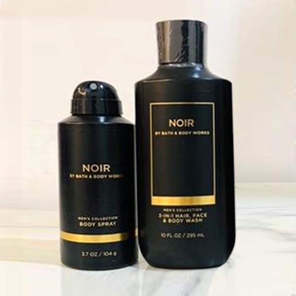 Xịt Thơm body Noir cho Nam giới - Khử mùi toàn thân làm thơm cơ thể Nam - Bath and Body Works 104g - Chín