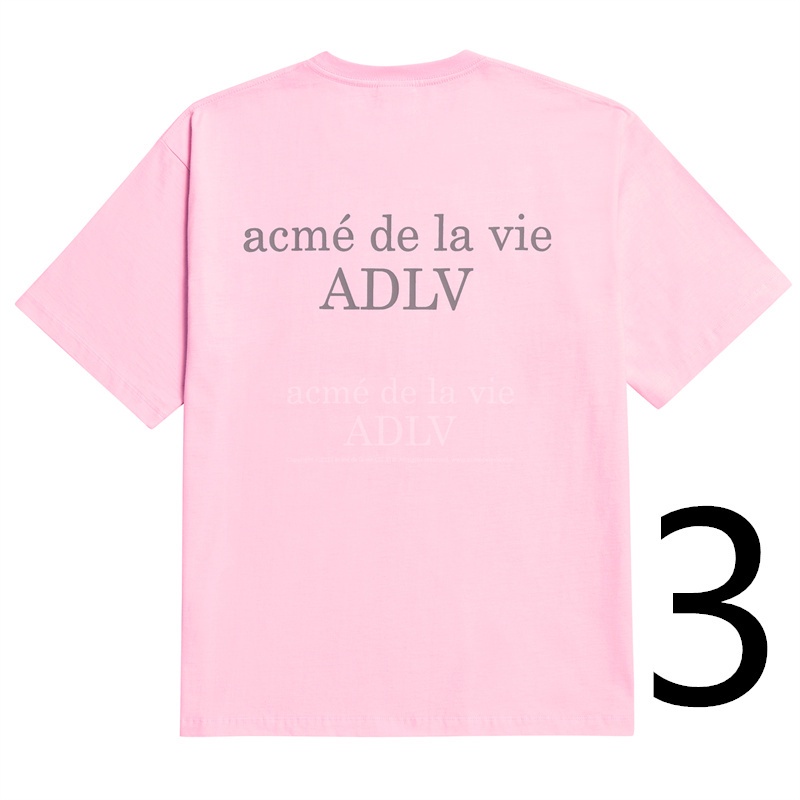ADLV Áo Thun Cotton Tay Ngắn In Hình Cổ Điển 6 Màu Thời Trang Cho Nam Nữ